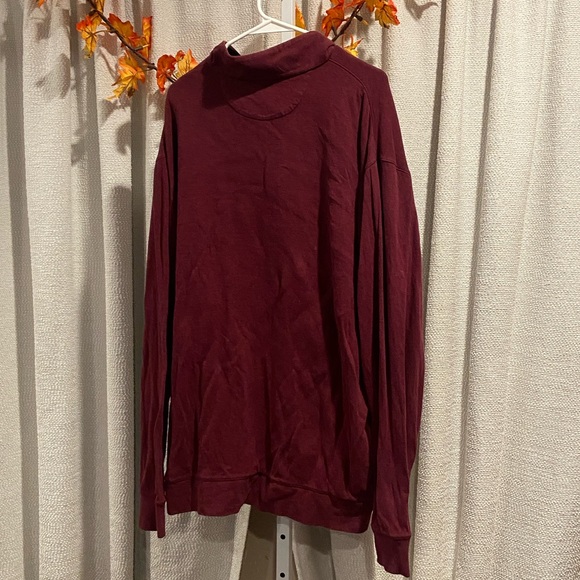 Polo by Ralph Lauren Men's Maroon& heather gray Zip-Up Sweater Sz.XLT - Picture 12 of 16